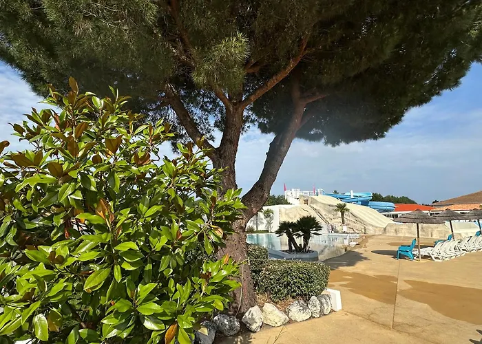 Les Charmettes Mobilhome Neuf 3 Ch - 2 Sdb Climatise - Terrasse Totalement Abritee - Locsweethome シャレー レ・マトゥ