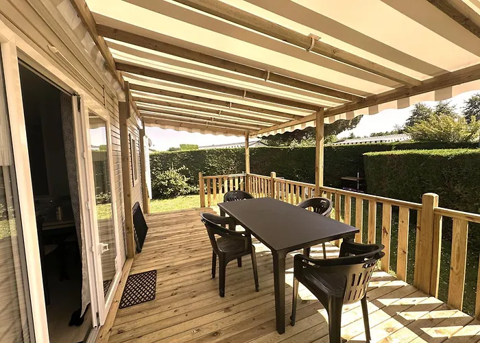 Les Charmettes Mobilhome Neuf 3 Ch - 2 Sdb Climatise - Terrasse Totalement Abritee - Locsweethome *