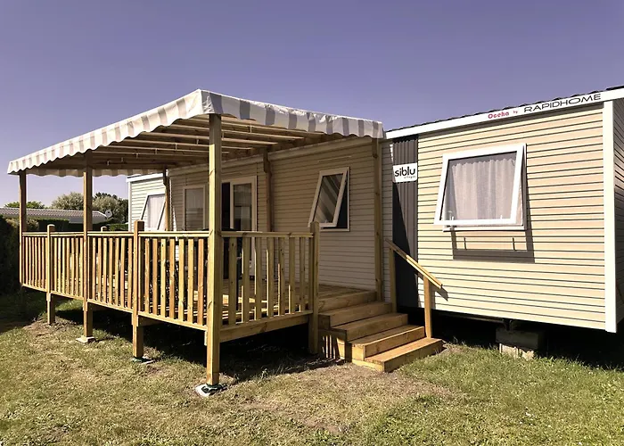 シャレー Les Charmettes Mobilhome Neuf 3 Ch - 2 Sdb Climatise - Terrasse Totalement Abritee - Locsweethome