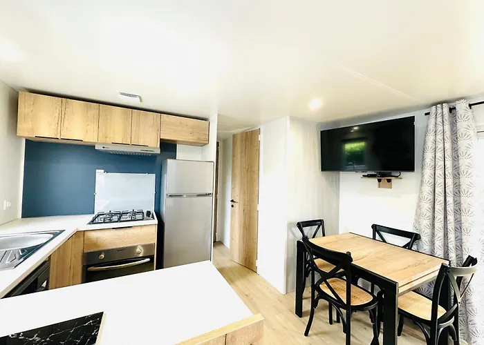 Les Charmettes Mobilhome Neuf 3 Ch - 2 Sdb Climatise - Terrasse Totalement Abritee - Locsweethome シャレー レ・マトゥ